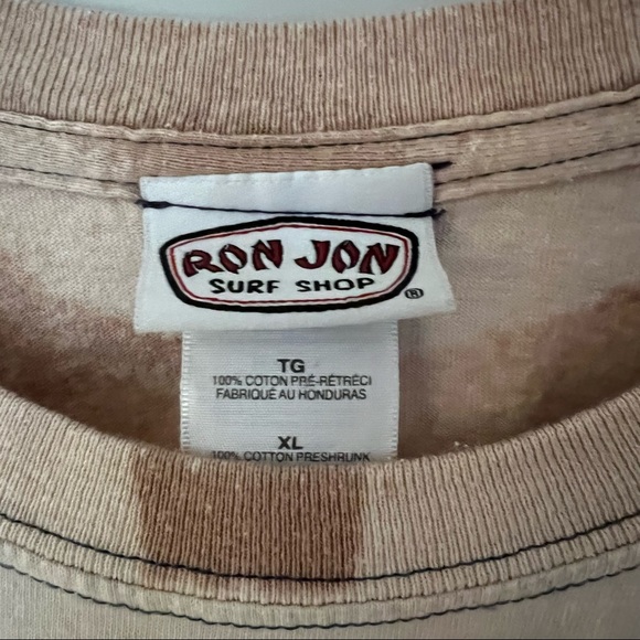 Ron Jon surf shop Cocoa Beach Florida bleach dyed short sleeve tee shirt | XL - Picture 11 of 11